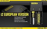 NiteCore NC-i2 Version 2014 Intellicharge Akku Ladestation für Li-Ion/NI-Mh/NI-Cd (Output Current: 2X 500mA)